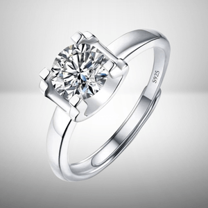 MODERN SQUARE SETTING MOISSANITE MODERN QUEEN RING – 2 CT