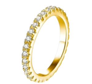 Engagement Ring with Moissanite Stone