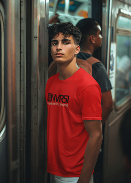 Classic Tshirt [100% Combed Cotton/RED/BLK]