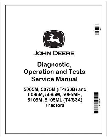 John Deere 5065M 5075M 5085M 5095M 5105M PDF Diagnostic Manual TM102519