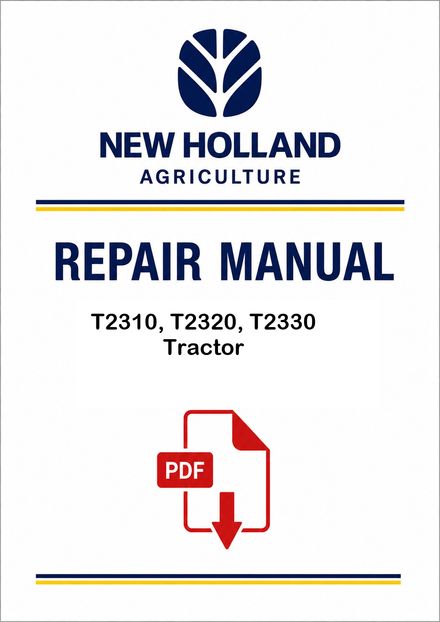 New Holland T2310, T2320, T2330 Tractor Service Pdf Manual