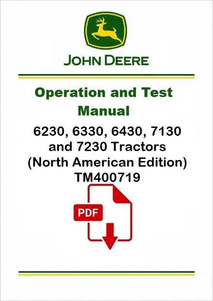 John Deere 6230-7230 Diagnostic Manual TM400719