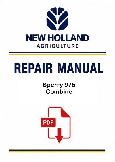 New Holland Sperry 975 Combine Service Pdf Manual