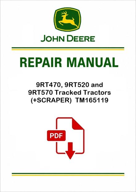 John Deere 9RT Tractors Repair Manual PDF TM165119