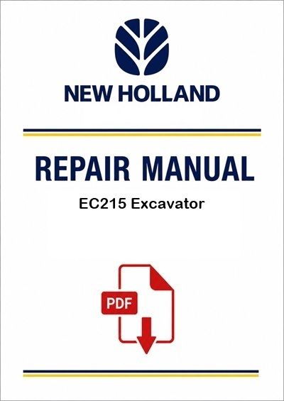 New Holland EC215 Excavator Service Pdf Manual (p. Nb. 73179384)