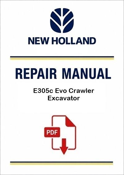 New Holland E305c Evo Crawler Excavator Service Pdf Manual (p. Nb. 48034225)