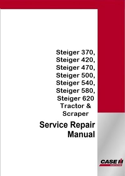 Case IH Steiger 370, Steiger 420, Steiger 470, Steiger 500, Steiger 540, Steiger 580, Steiger 620 Tr