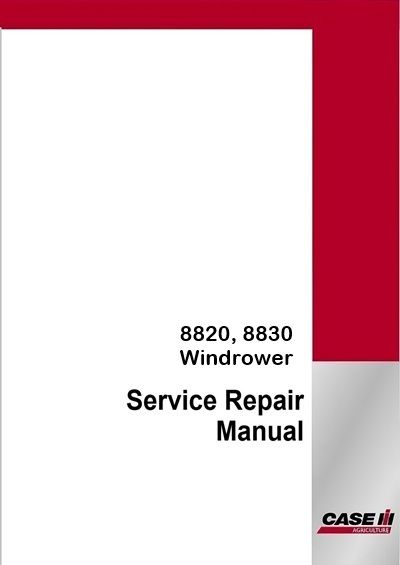 Case IH 8820, 8830 Windrower Service Pdf Manual