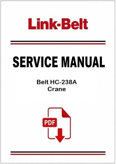 Link Belt HC-238A Crane Service Pdf Manual
