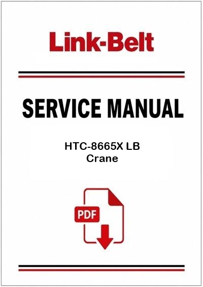 Link Belt HTC-8665X LB Crane Service Pdf Manual