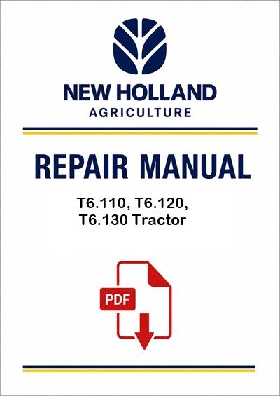 New Holland T6.110, T6.120, T6.130 Tractor Service Pdf Manual (Lat Am, Tier 3)