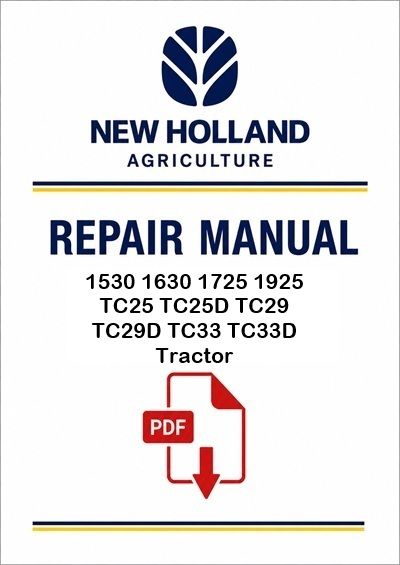 New Holland 1530 1630 1725 1925 TC25 TC25D TC29 TC29D TC33 TC33D Tractor Service Pdf Manual (p. Nb. 