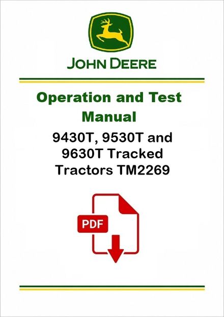 John Deere 9430T-9630T Diagnostic Manual TM2269