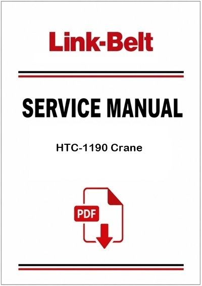Link Belt HTC-1190 Crane Service Pdf Manual