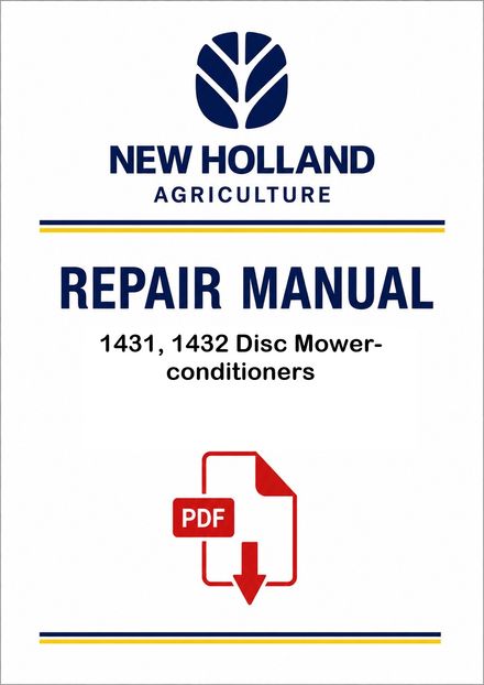 New Holland 1431, 1432 Disc Mower-conditioners Service Pdf Manual