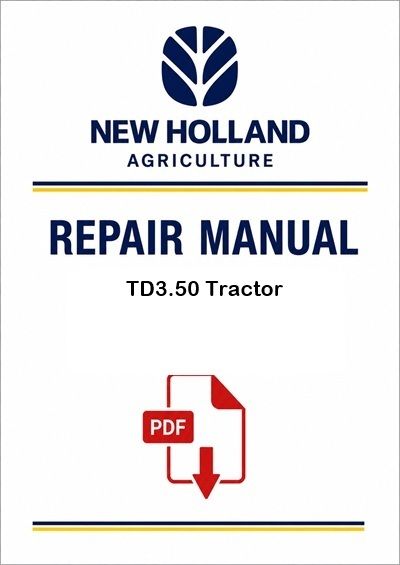 New Holland TD3.50 Tractor Service Pdf Manual (March 2015)