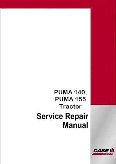 Case IH PUMA 140, PUMA 155 Tractor Service Pdf Manual