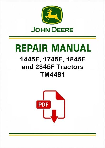 John Deere 1445F-2345F Tractors Technical Manual PDF
