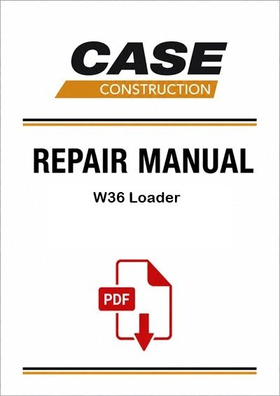 Case W36 Loader Service Pdf Manual (Pb. No. 9-66874)