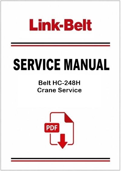 Link Belt HC-248H Crane Service Pdf Manual