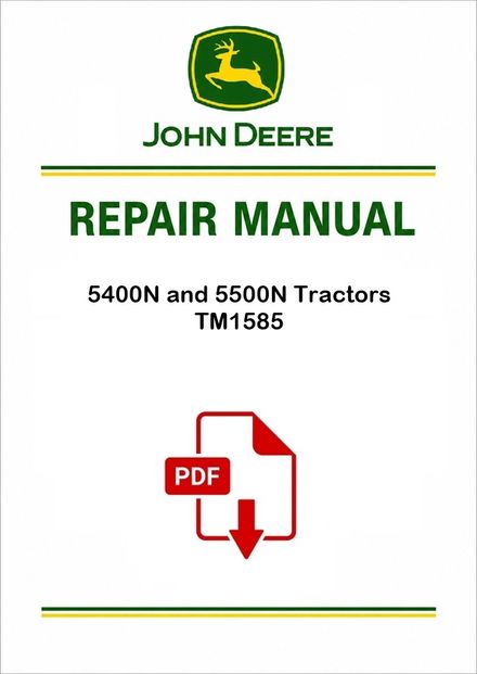 John Deere 5400N 5500N Manual PDF TM1585