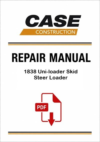 Case 1838 Uni-loader Skid Steer Loader Service Pdf Manual (Pb. No. 7-61200, 7-61690)