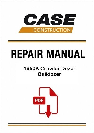 Case 1650K Crawler Dozer Bulldozer Service Pdf Manual (Tier 2)