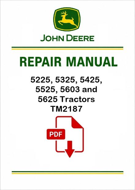 John Deere 5325N-5525N Tractors Repair Manual TM2188