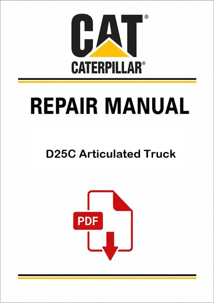 Caterpillar D25C Articulated Truck Service Repair Pdf Manual
