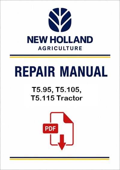 New Holland T5.95, T5.105, T5.115 Tractor Service Pdf Manual (p. Nb. 84568014)