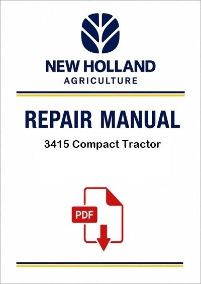New Holland 3415 Compact Tractor Service Pdf Manual (p. Nb. 87028646)