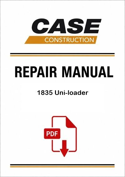 Case 1835 Uni-loader Service Pdf Manual (Pb. No. 9-68700)