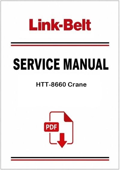 Link Belt HTT-8660 Crane Service Pdf Manual