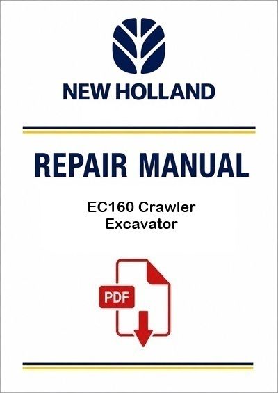 New Holland EC160 Crawler Excavator Service Pdf Manual Download