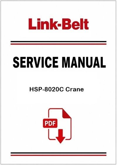 Link Belt HSP-8020C Crane Service Pdf Manual