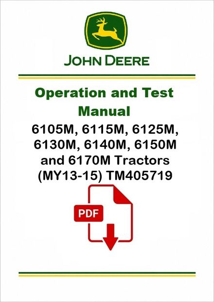 John Deere 6105M-6170M Diagnostic Manual TM405719