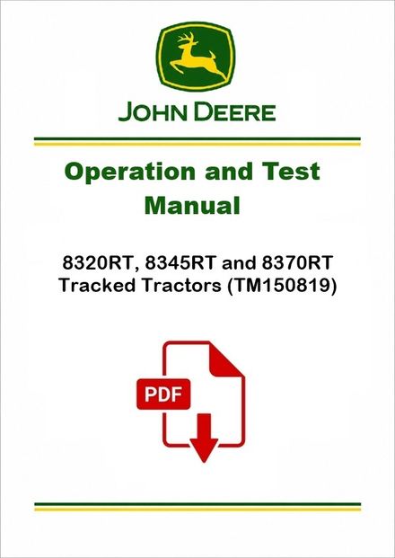 John Deere 8320RT-8370RT Diagnostic Manual TM150819