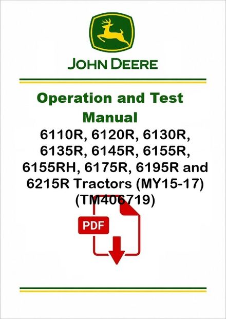 John Deere 6110R-6215R Diagnostic Manual TM406719