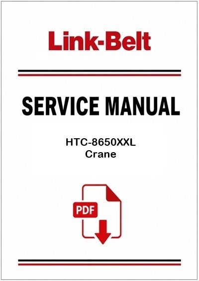Link Belt HTC-8650XXL Crane Service Pdf Manual