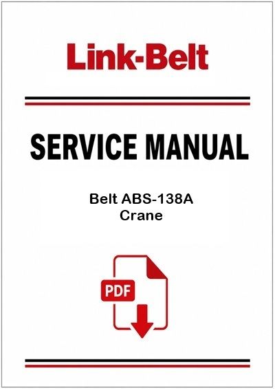 Link Belt ABS-138A Crane Service Pdf Manual