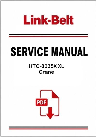 Link Belt HTC-8635X XL Crane Service Pdf Manual