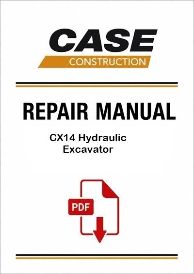 Case CX14 Hydraulic Excavator Service Pdf Manual (Pb. No. 6-49190)