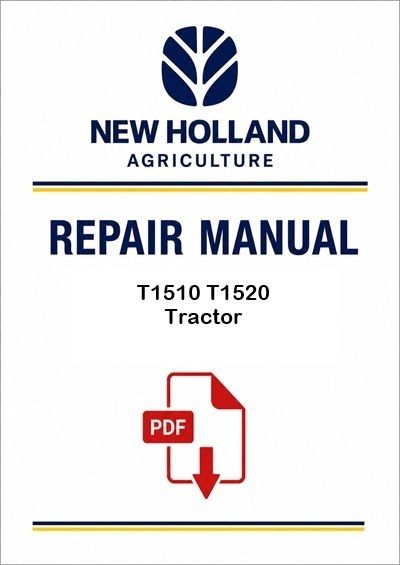 New Holland T1510 T1520 Tractor Service Pdf Manual (p. Nb. 84260810)