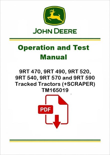 John Deere 9RT Test Manual PDF TM165019