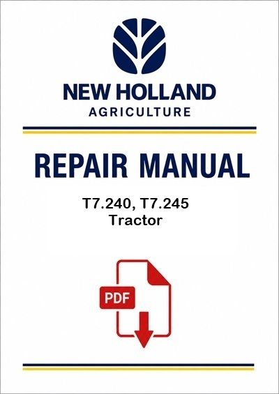 New Holland T7.240, T7.245 Tractor Service Pdf Manual (p. Nb. 84417654)