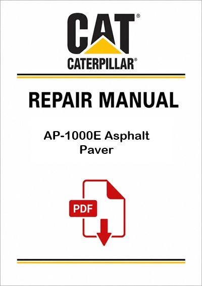 Caterpillar AP-1000E Asphalt Paver Service Repair Pdf Manual