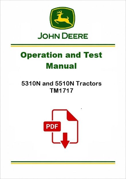 John Deere 5310N 5510N Tractors Diagnostic Manual TM1717