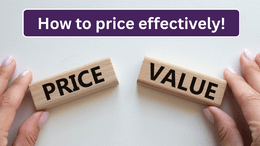 Price your services effectively!