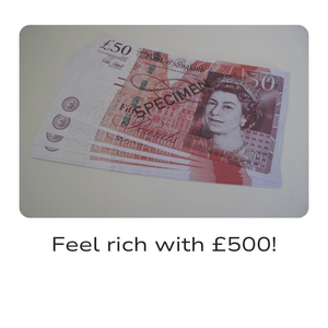 Feel rich with this £500 wad of cash