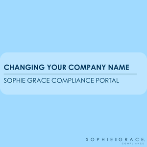 Changing your company name